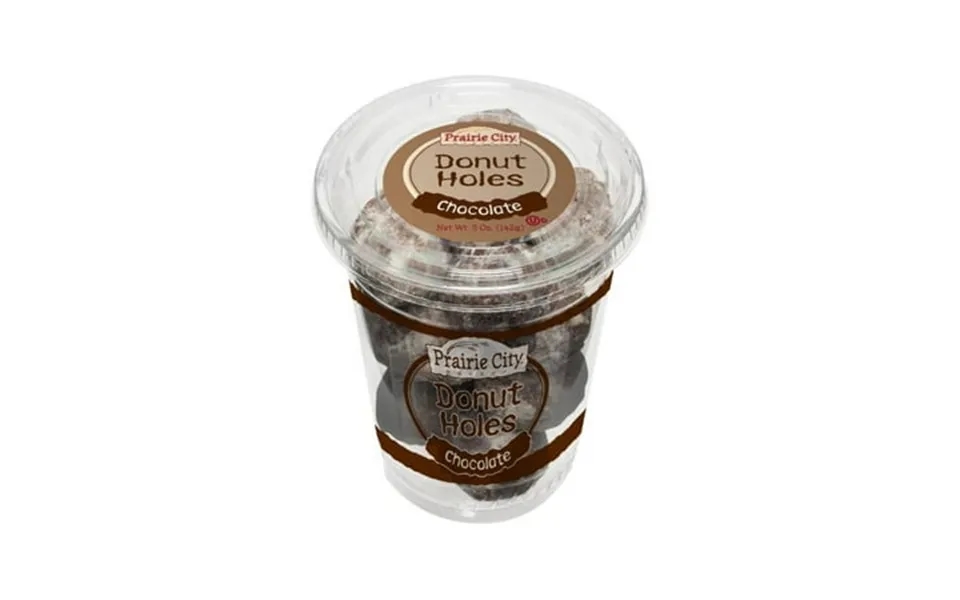 Prairie City Bakery Chocolate Donut Holes 5oz Pack Of 12