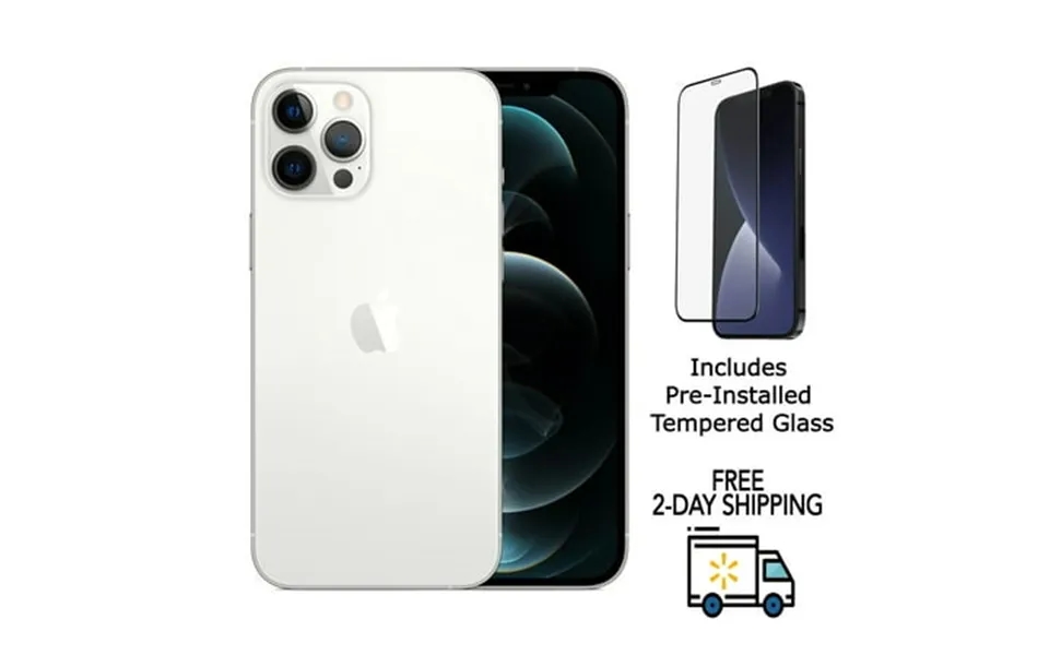 Pre-owned Apple Iphone 12 Pro Max A2342 Fully Unlocked 512gb Silver W Pre-installed Tempered Glass