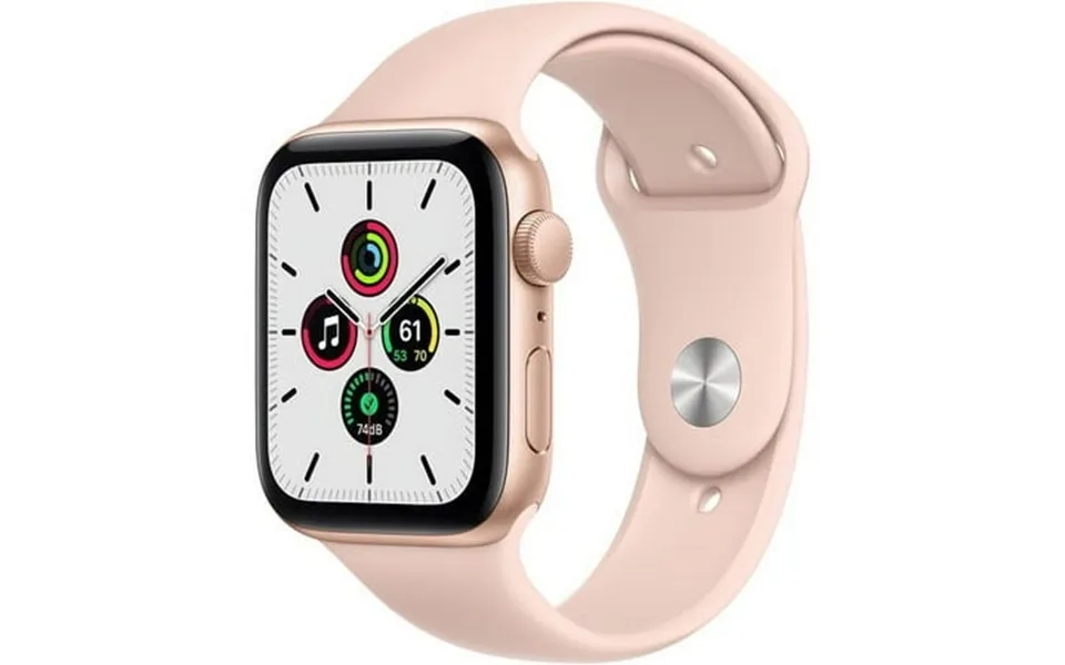 Pre-owned Apple Watch Se Gps 44mm - Gold Aluminum Case With Pink Sand Sport Band New
