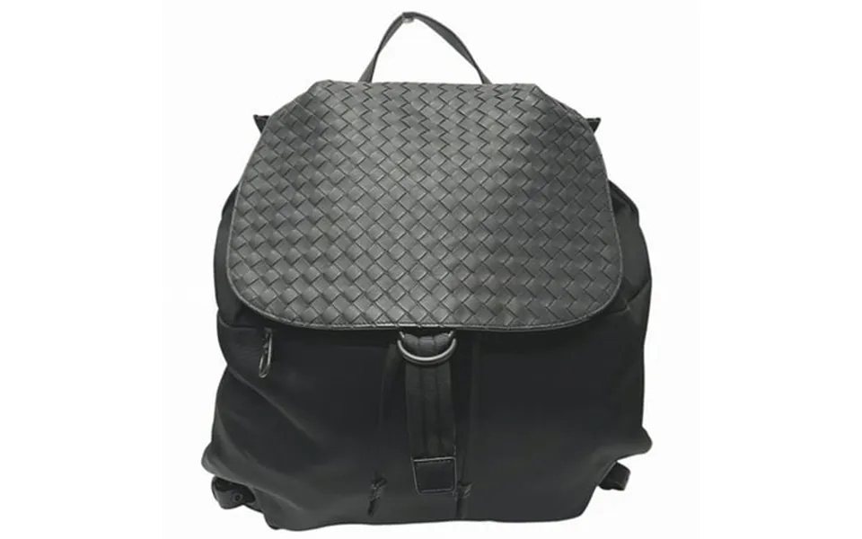 Pre-owned Bottega Veneta Intrecciato 409595 Backpack Black Bag Men S Good