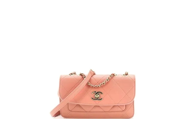 Pre-owned Cc Front Pocket Flap Bag Stitched Calfskin Small By Rebag product image