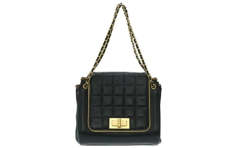 Pre-owned Chanel 2.55 Chocolate Bar Lambskin Black Shoulder Bag 0023 6a0023iez6 Fair