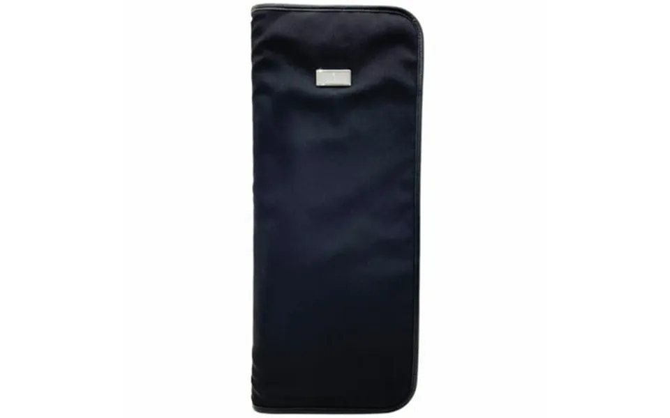 Pre-owned Gucci Tie Case Plate Necktie Holder Nylon Leather Black 019 0359 Gucci