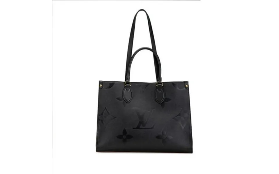 Pre-owned Louis Vuitton Monogram Empreinte On The Go Mm Handbag Tote Bag M45595 Noir