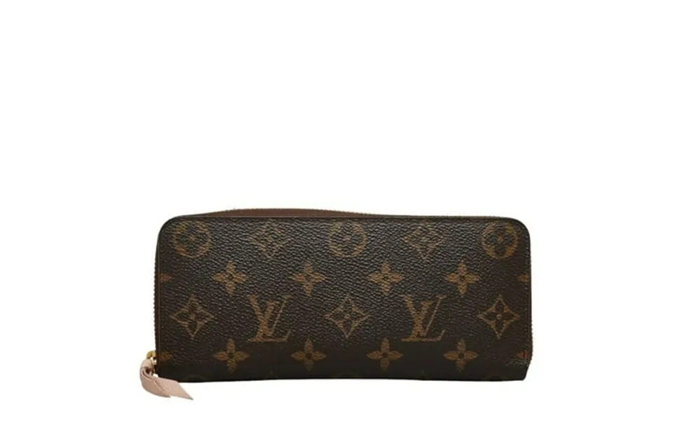 Pre-owned Louis Vuitton Monogram Portefeuille Clemence Round Long Wallet M61298 Rose