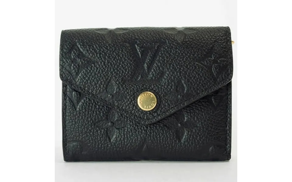 Pre-owned Louis Vuitton Portefeuille Zoe Empreinte Black M62935 Tri-fold Wallet For