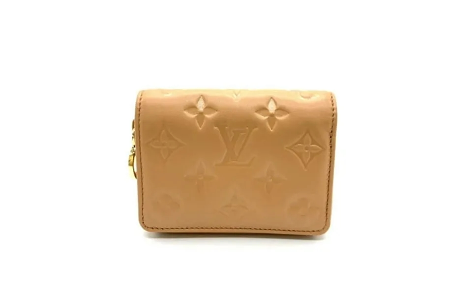 Pre-owned Louis Vuitton Wallet Portefeuille Lou Camel Light Brown Beige Bifold Square