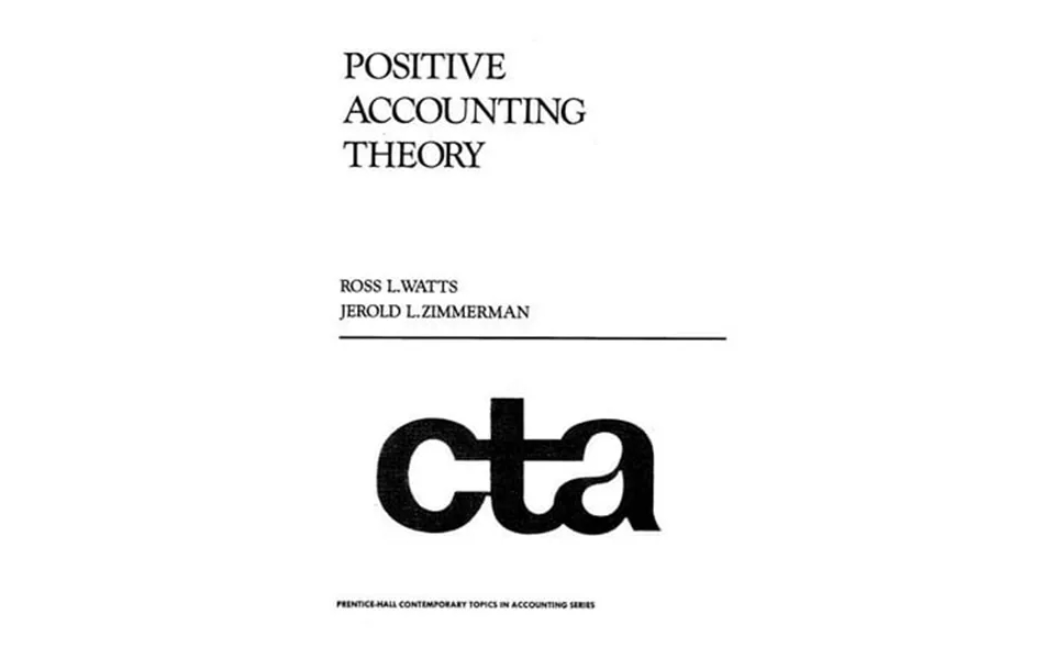 Pre-owned Positive Accounting Theory Paperback By Ross L Watts Jerold L Zimmerman
