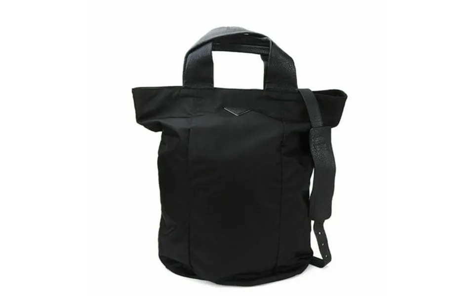 Pre-owned Prada Tote Bag Shoulder Large Nylon Black Leather Ladies Prada Nero Good