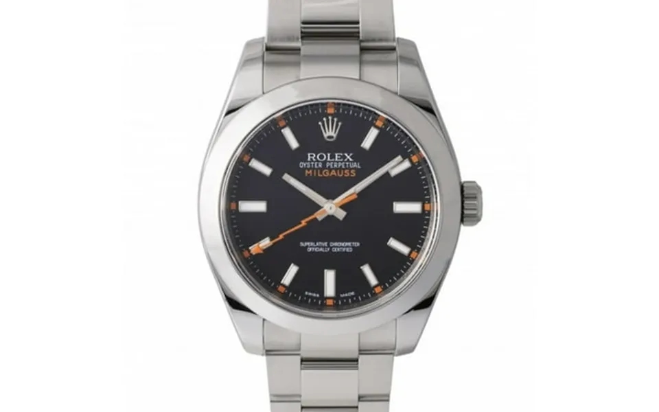 Pre-owned Rolex Rolex Milgauss 116400 Black Dial Watch Men Good