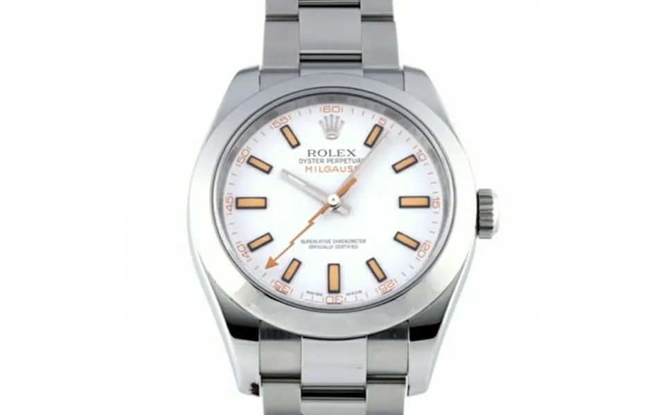 Pre-owned Rolex Rolex Milgauss 116400 White Dial Watch Men Good