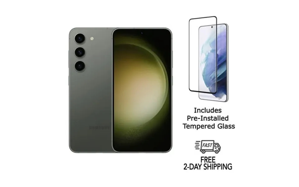 Pre-owned Samsung Galaxy S23 Plus 5g S916u Fully Unlocked 256gb Green With Screen Protector