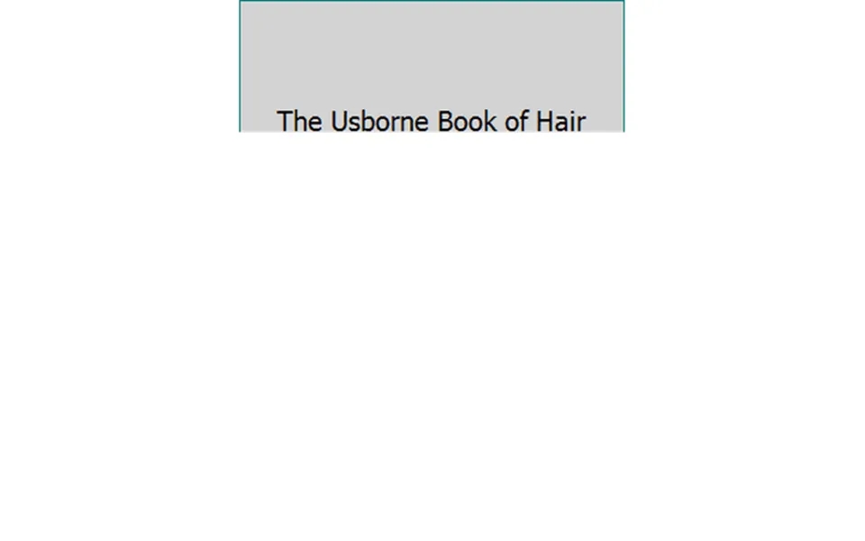 Pre-owned The Usborne Book Of Hair Paperback 0439185777 9780439185776