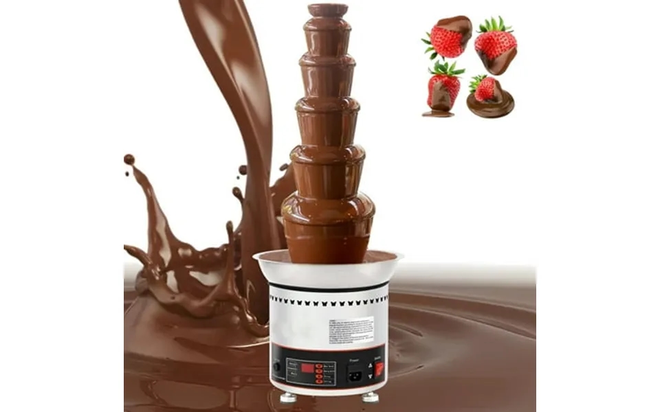 Preasion 110v 6 Teirs Commercial Stainless Steel Chocolate Fountain Fondue Numeric Button