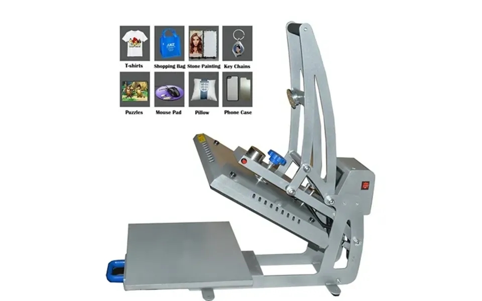 Preasion 15x15in Electric Drawer Semi-automatic Heat Press Machine For T-shirt Puzzle Mouse