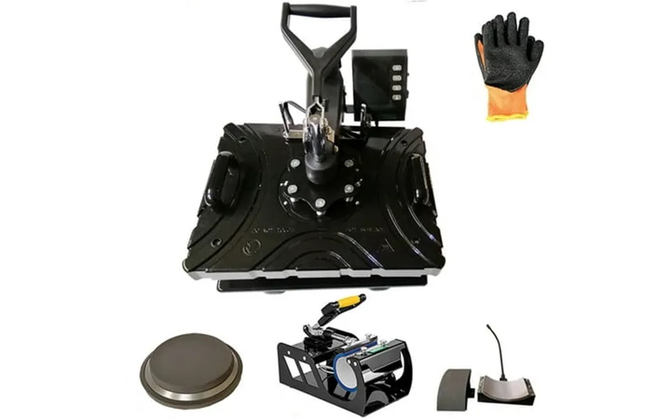 Preasion 5in1 Electric Heat Press Machine Sublimation Transfer Black