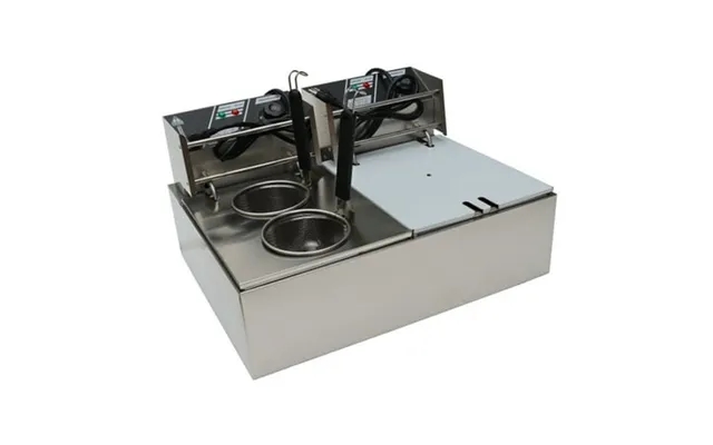 Preasion Electric 2in1 Multifunctional Desktop Noodles Dumpling Cooking Machine 20l Double-cylinder Double-hole 9grids product image