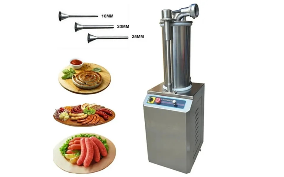 Preasion Hydraulic Automatic Sausage Filling Machine With 3 Stuffing Nozzles 15l