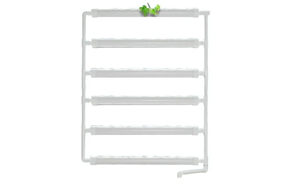 Preasion Hydroponic Plant Site Grow Kit 6 Pipes 3 Layers 54 Sites Vegetable Planting System