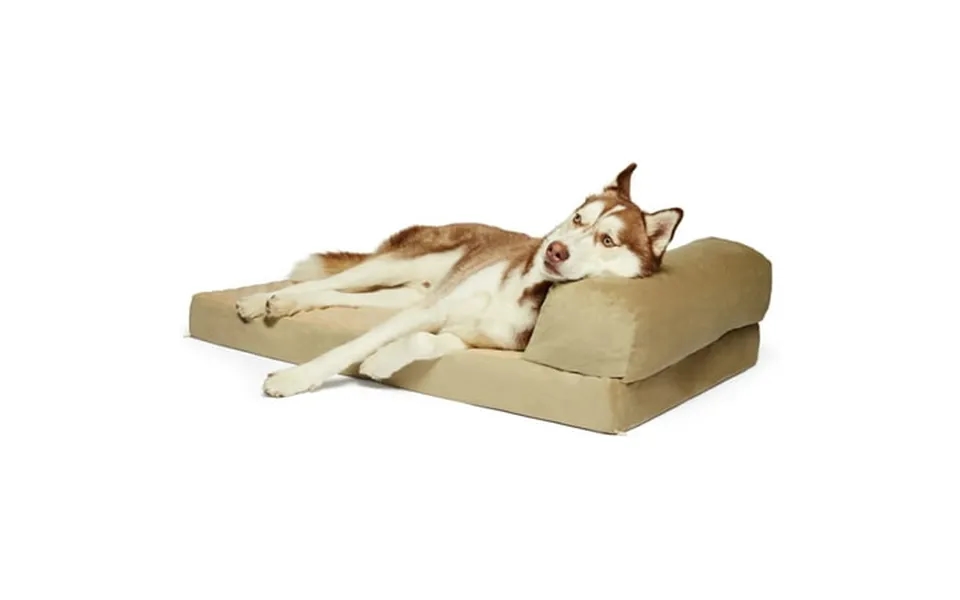 Precious Tails Orthopedic Foam Foldable Chaise Dog Mattress Bed