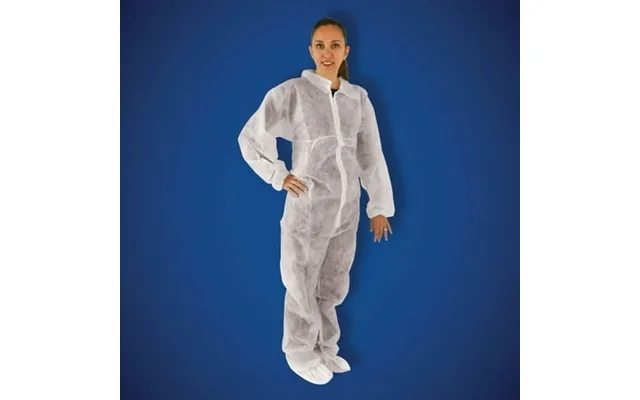 Premier 1 Polypropylene Disposable Coveralls Elastic Wrists & Ankles White Sm 25 Case product image