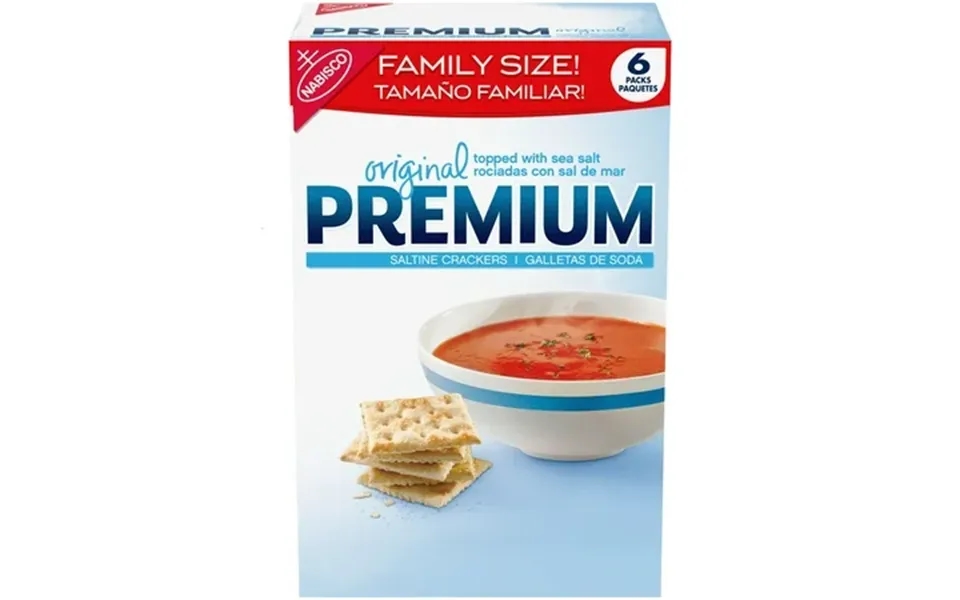 Premium Original Saltine Crackers Lunch Snacks Family Size 24 Oz