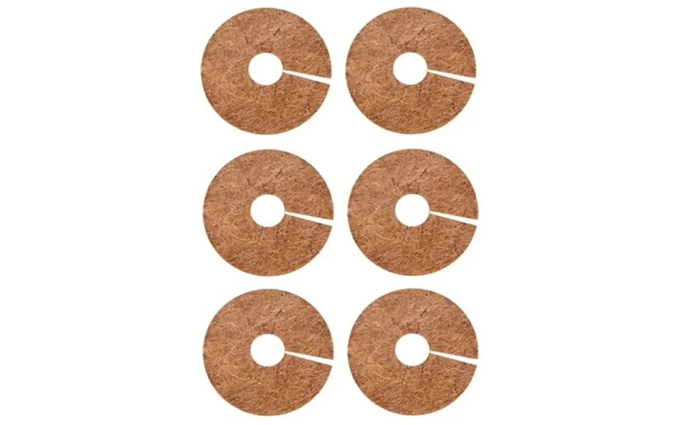 Pretxorve 6pcs Coconuts Mulching Disc Pot Covers Disc Mat Winter Protection Cover