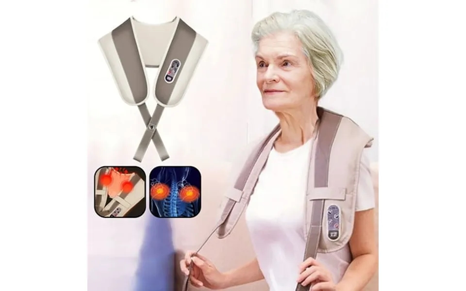 Pretxorve Electric Shawl U-shaped Pillow Massager Portable Massage Pillow Shiatsu Back Shoulder And Neck Massager Shiats