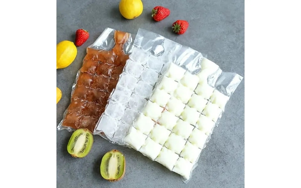 Pretxorve Plastic Ice Bag One- Clear Popsicle Bags Ice Cream Storage Bags