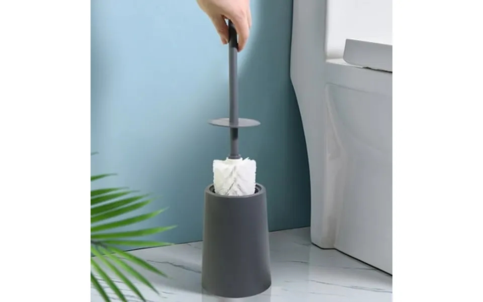 Pretxorve Plastic Toilet Bowl Brush And Holder Set Modern Compact Storage Organizer Cleaner For Toilet And Heavy Duty Cl
