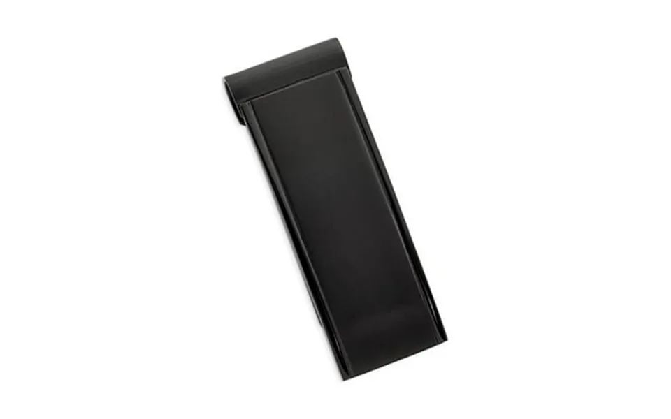 Primal Steel Stainless Steel Brushed And Polished Black Ip-plated Money Clip