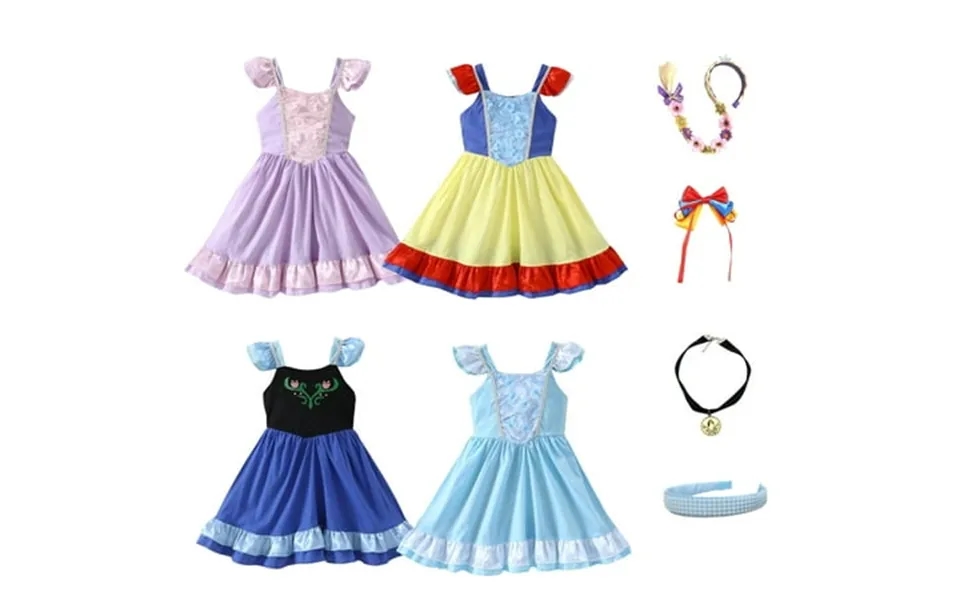Princess Dress Up For Girls 2-7 Dress Up Clothes For Girls With Princess Toy Christmas Birthday Gift For Toddlers Girls