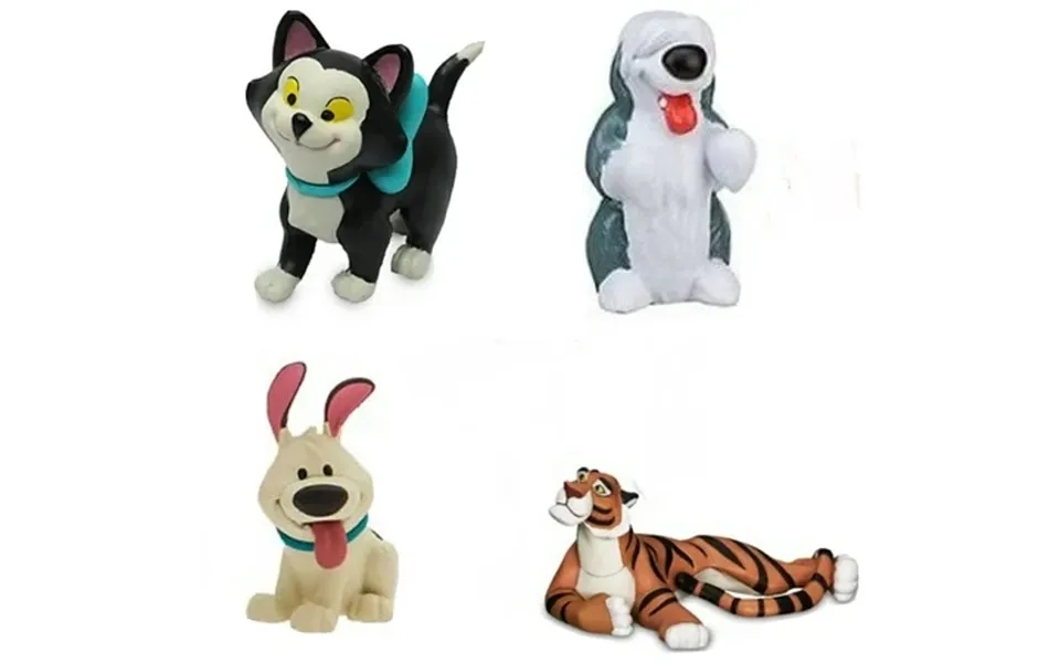 Princess Pets Max Figaro Rajah Brother 4 Pvc Cake Topper Figures 3 New