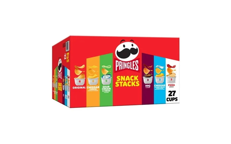 Pringles Snack Stacks Variety Pack Potato Crisps Chips Lunch Snacks 27 Count