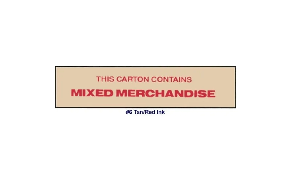 Printed Tape Mixed Merchandise 2 W X 3000 - Case Of 6 Rolls
