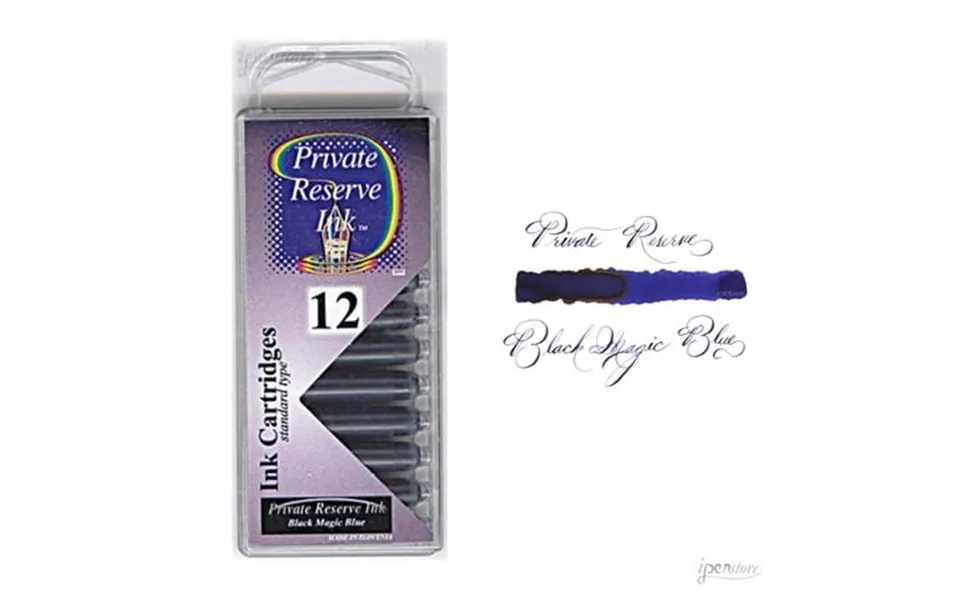 Private Reserve Ink Fountain Pen Universal Size 15 X 025 Black Magic Blue Ink 12 Count