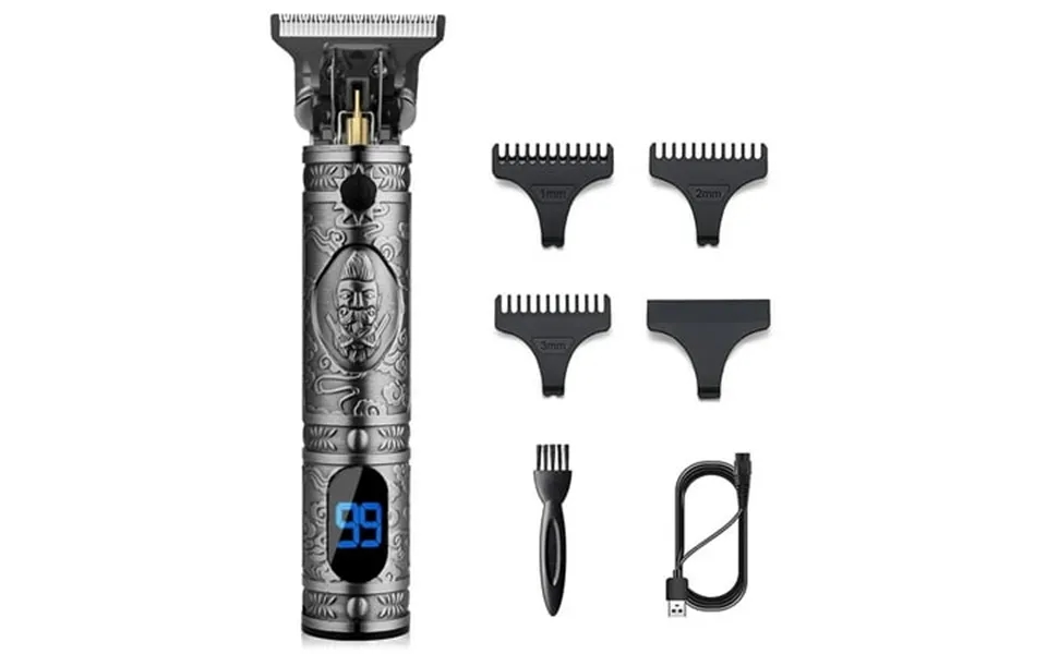 Professional Hair Clippers For Men Zero Gapped Electric Beard For Hair Cutting Rechargeable Hair Cutting Kit With Led Di