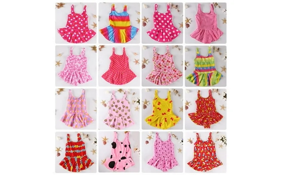 Promotion Baby Girl One Piece Swimsuit Floral Print Swimwear Dress Sunsuit Summer Beachwear Outfit Random Pattern