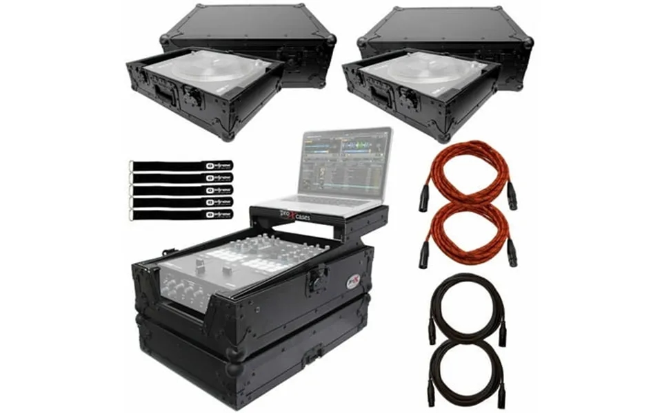 Prox Seventy Two 72 Mixer W Pair Twelve 12 Flight Cases Black Package