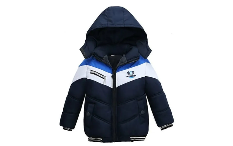 Puawkoer Kids Zipper Windproof Baby Warm Winter Jacket For Boys Coat Stripe Boys Girls All Weather Jackets For Kids Jack