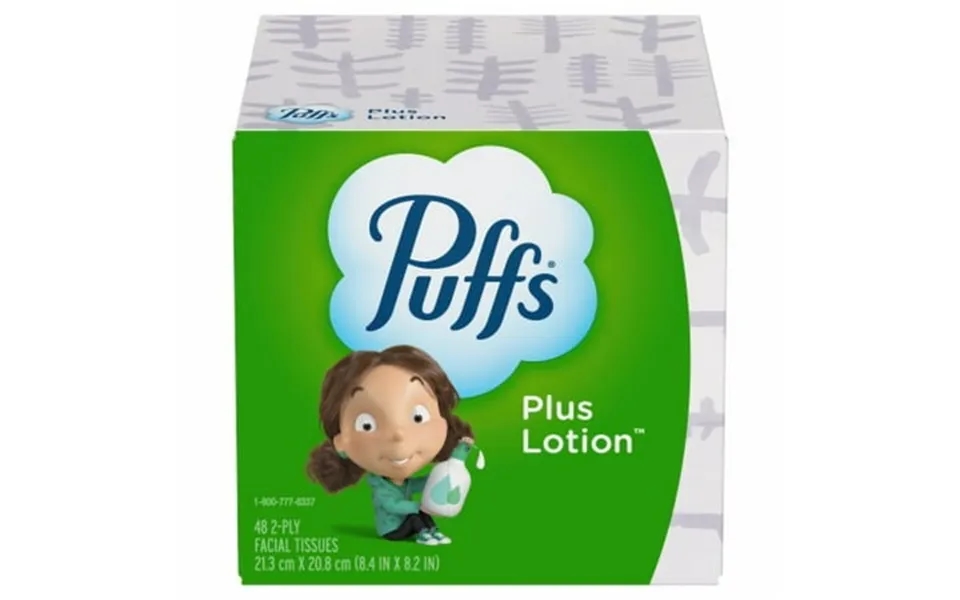 Puffs Plus Lotion Cube Facial Tissues 48ct - Pack Of 2