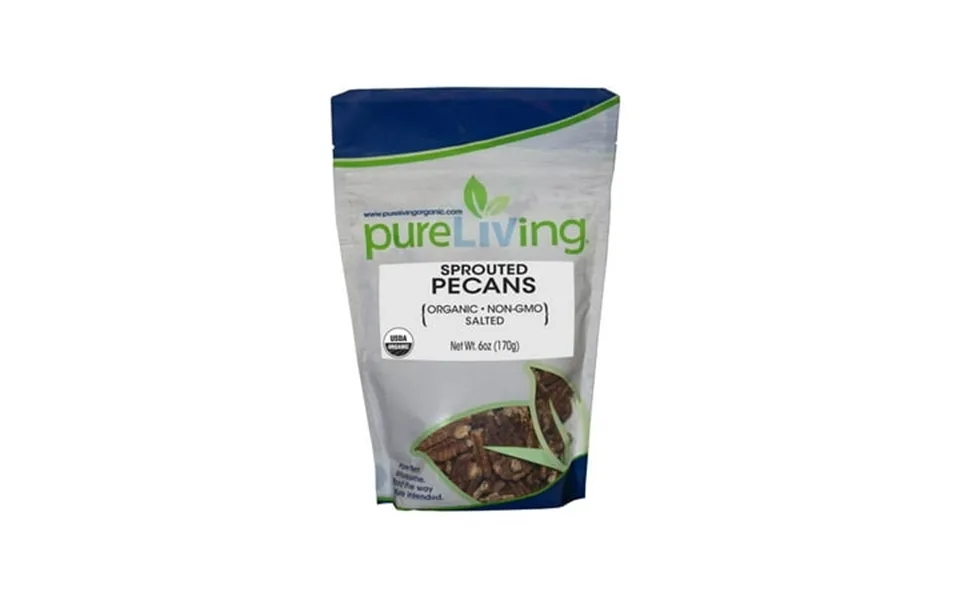 Pure Living Sprouted Pecans With Salt - 6 Oz