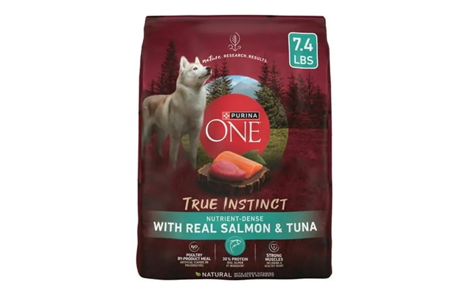 Purina One True Instinct High Protein Dry Dog Food For Adult Dogs Muscle Support Salmon & Tuna 7