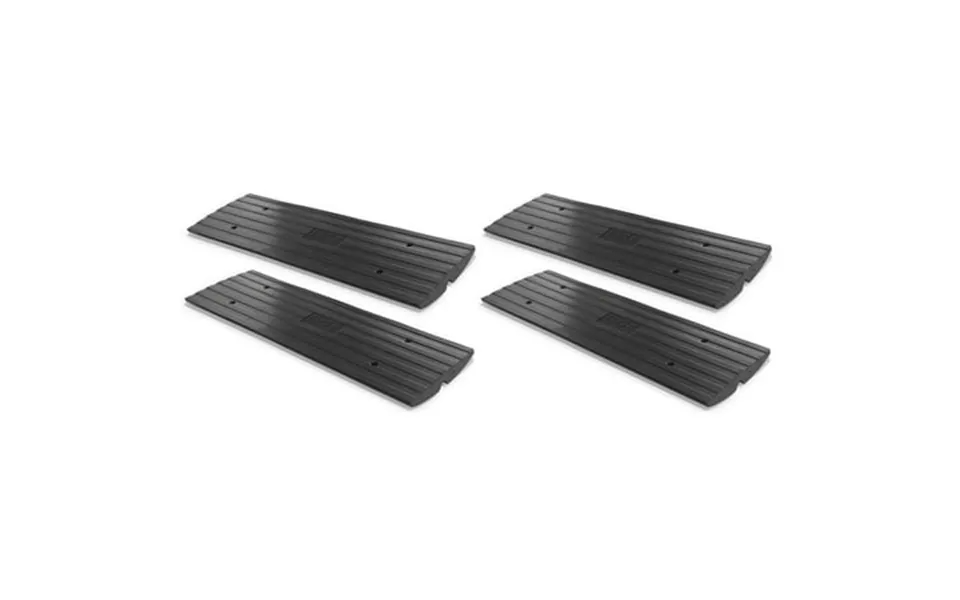 Pyle Pcrbdr21 Car Truck Curbside Driveway Ramp Threshold Bridge Track 4 Pack