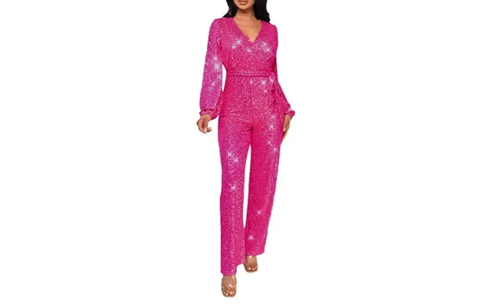 Pzocapte Womens Outfits Womens Jumpsuits Casual Casual Outfits For Women Dressy Jumpsuits For Women Long Sleeve Belt Seq