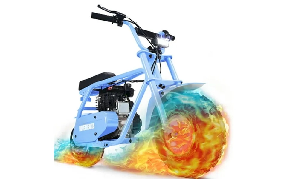 Qeaset Mini Dirt Bike 30 Km H 4-stroke Off-road Motorcycle For Teens & Adults Blue