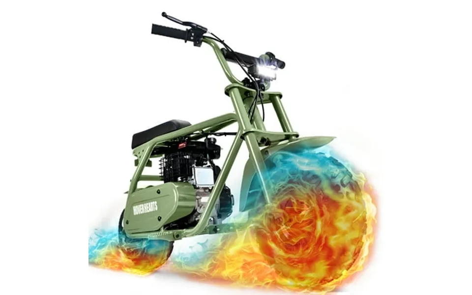 Qeaset Mini Dirt Bike 30 Km H 4-stroke Off-road Motorcycle For Teens & Adults Green
