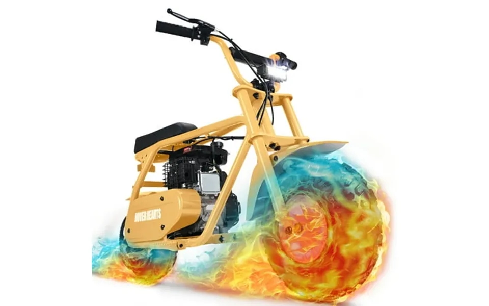 Qeaset Mini Dirt Bike 30 Km H 4-stroke Off-road Motorcycle For Teens & Adults Yellow