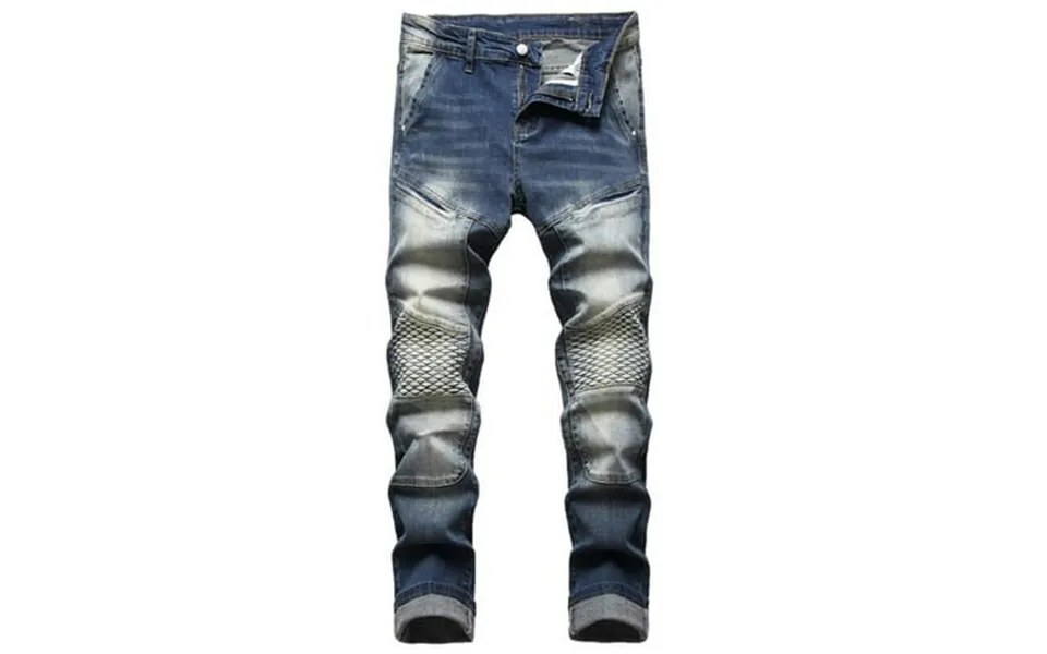 Qenging Camo Pants For Men High-end Stretch Nostalgic Frayed Slim-fit Jeans 6xl 42 Deals Clearance