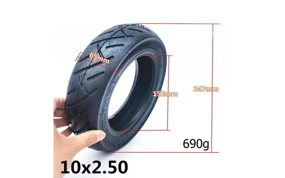 Qifei 10x2.50 2.25 Electric Scooter Tubeless Thickened Tires 10*2